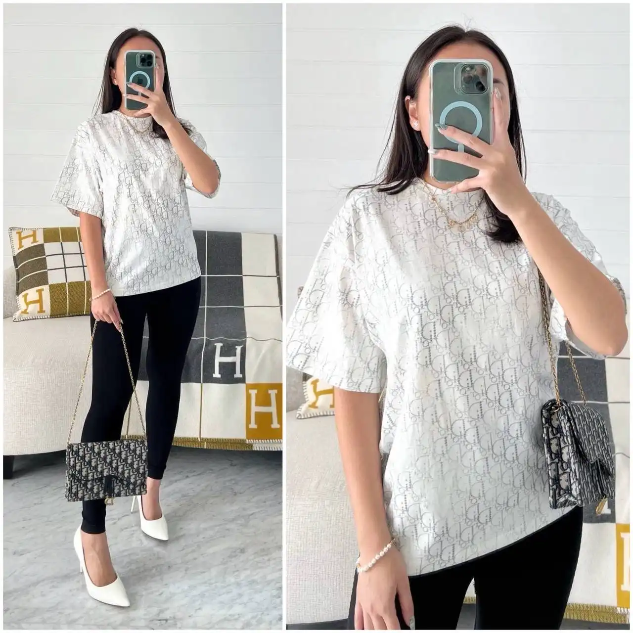 DIOR DIOR Tshirt Monogram White