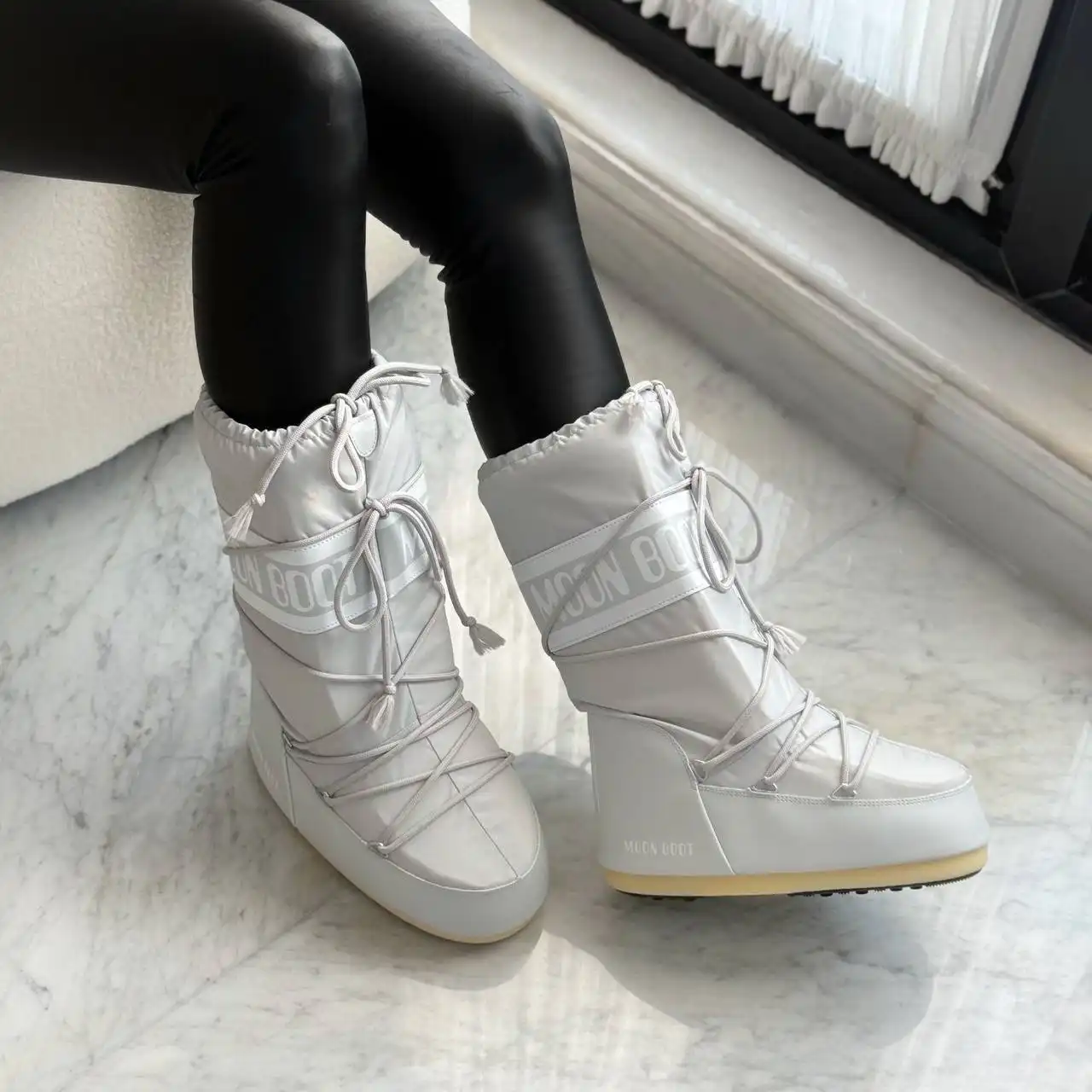 Moon Boot Moon Boot Icon Nylon Glacier Grey