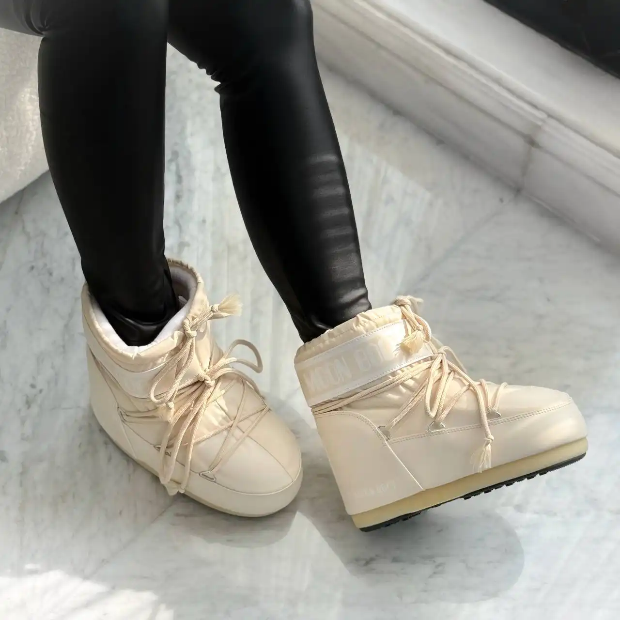 Moon Boot Moon Boot Icon Low Nylon Cream