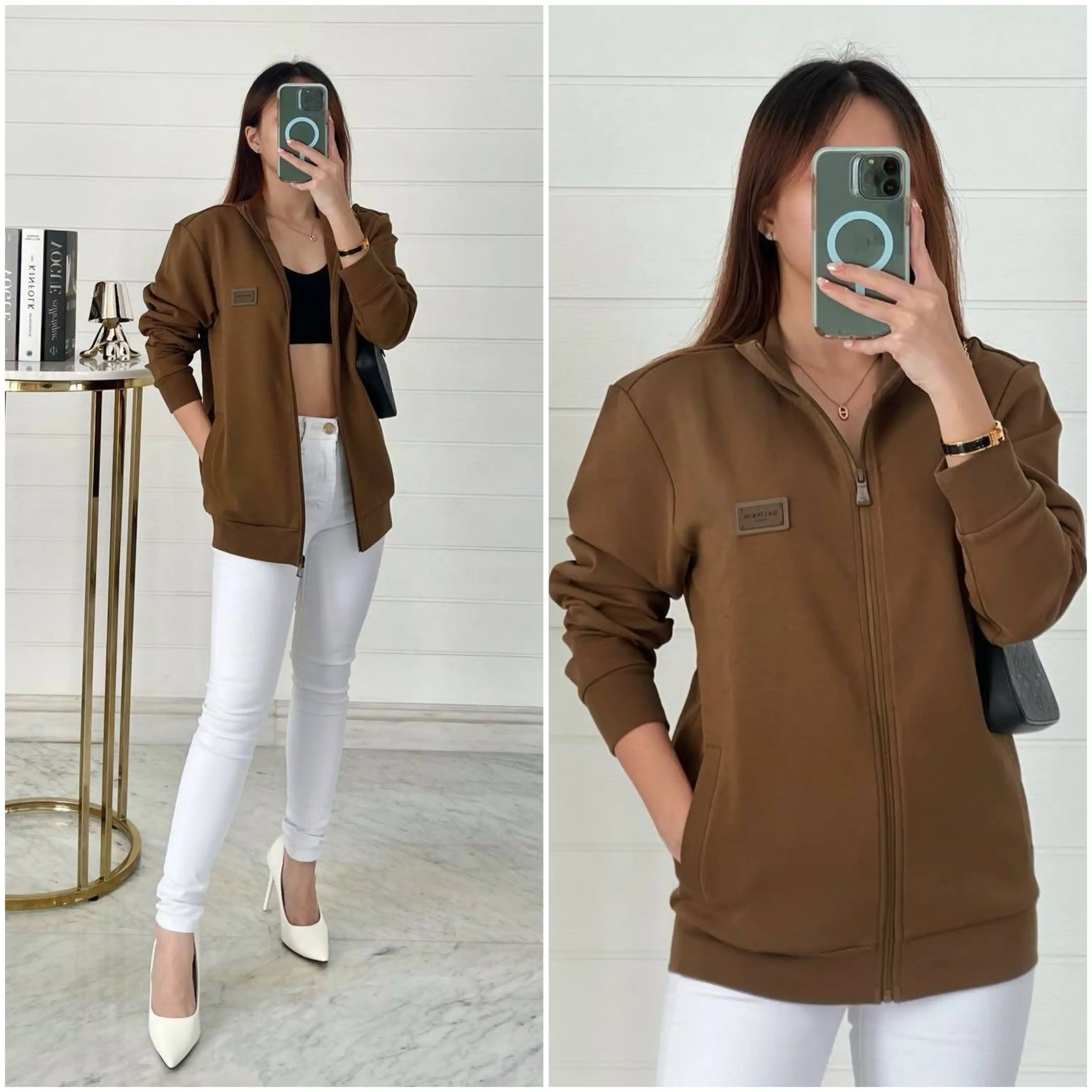 Balmain Balmain Jacket Brown Plat logo