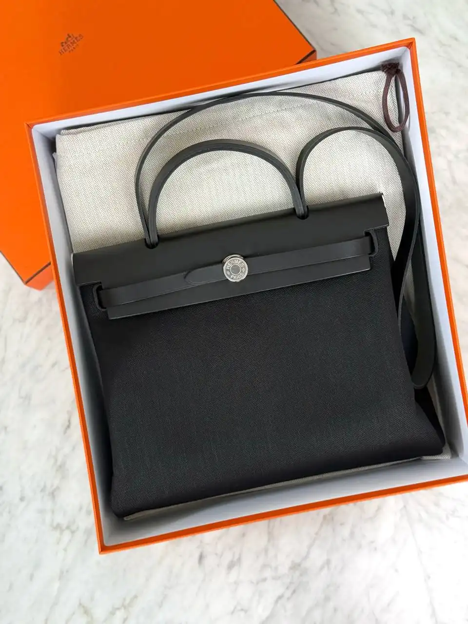 Hermes Hermes Herbag 31 / HB31 All Black PHW