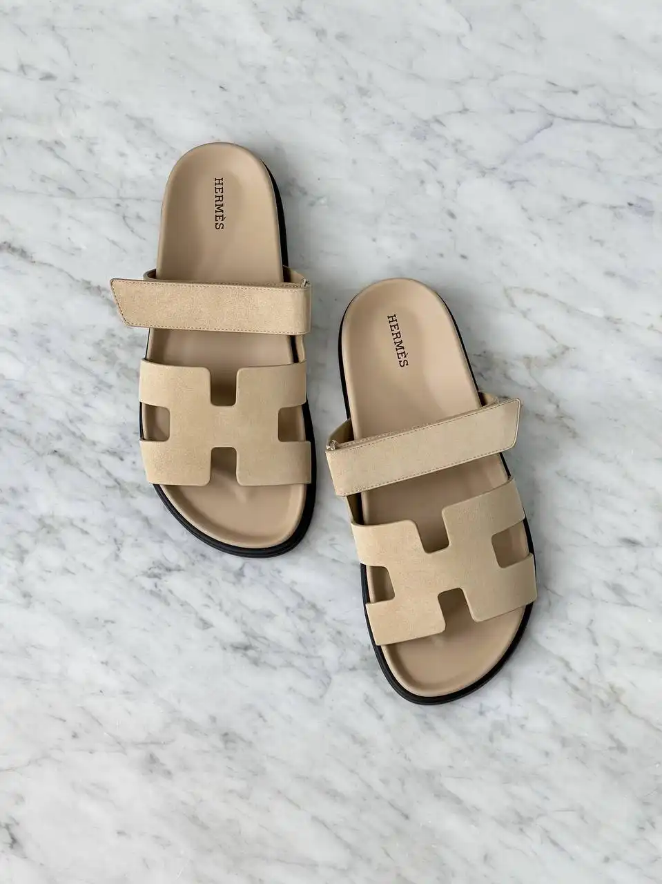Hermes Hermes Chypre Suede Beige Lin