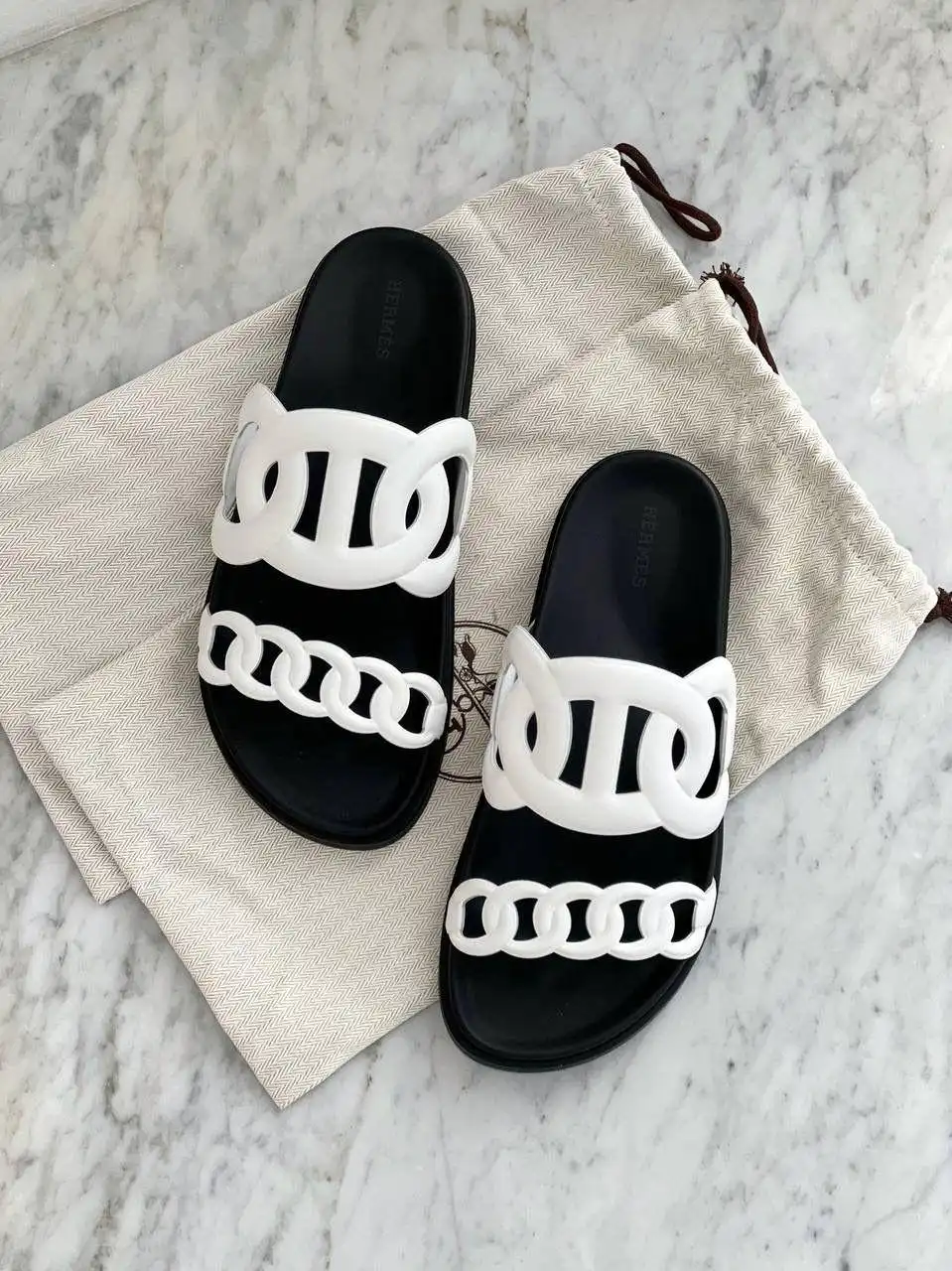 Hermes Extra Sandal White - photo 1