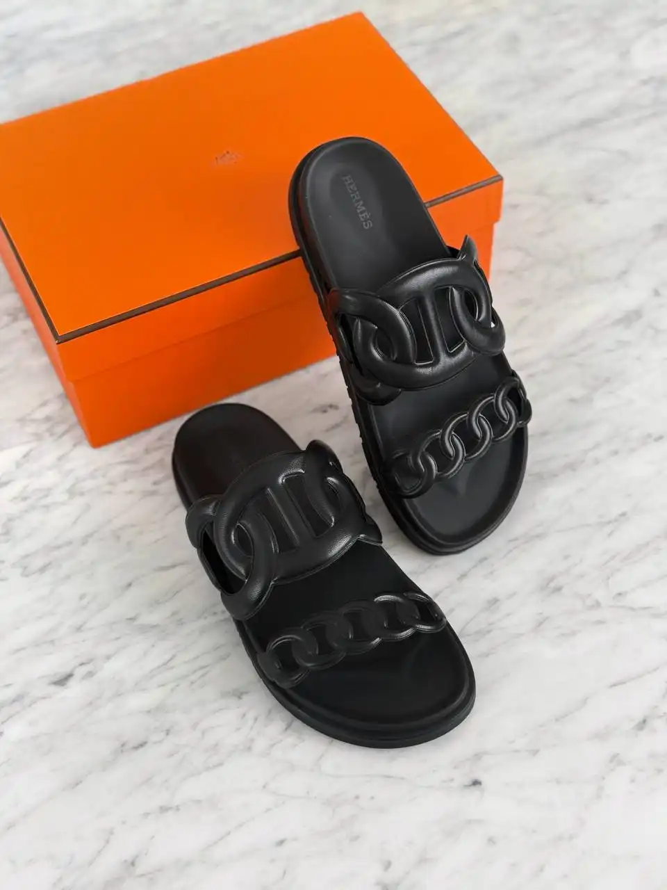 Hermes Extra Sandal Black - photo 1