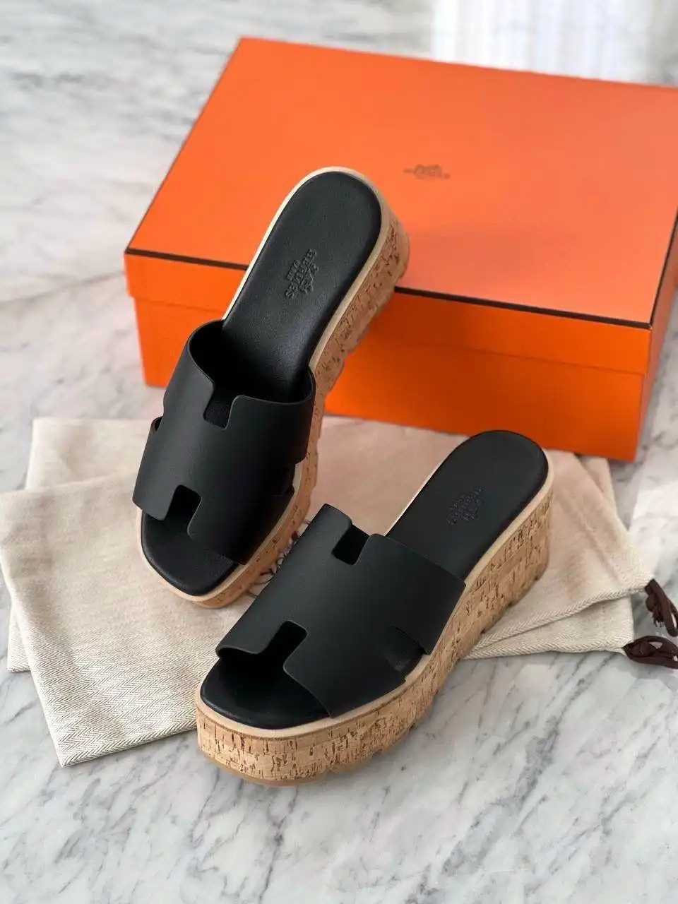Hermes Eze Sandal Black - photo 1