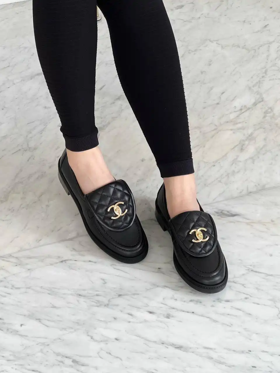 Chanel Mocassin Loafer Black GHW - photo 2