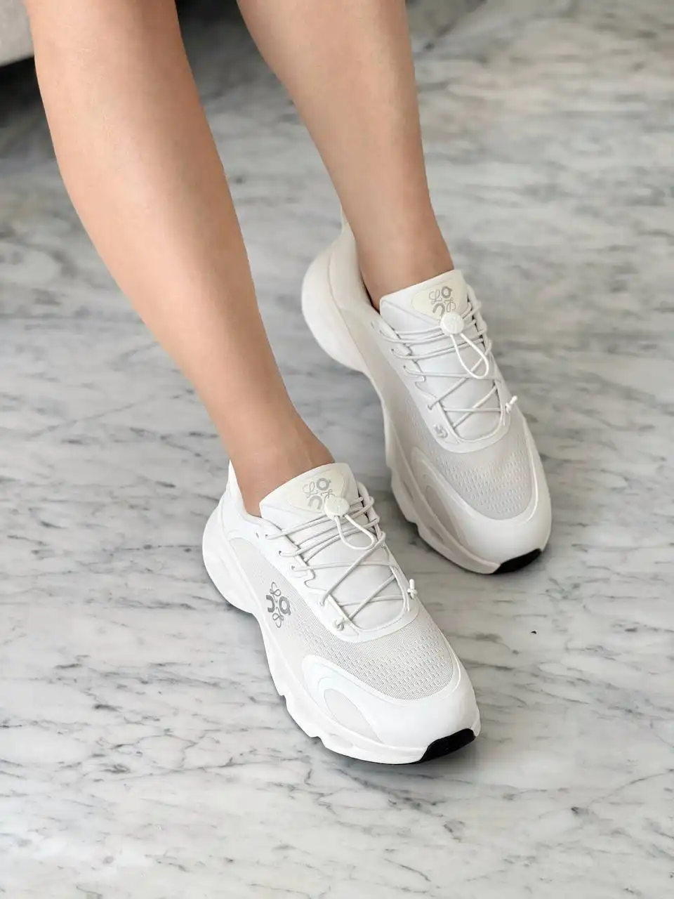 Loewe x On Cloudsolo Sneakers Woman White / Light Grey - photo 3