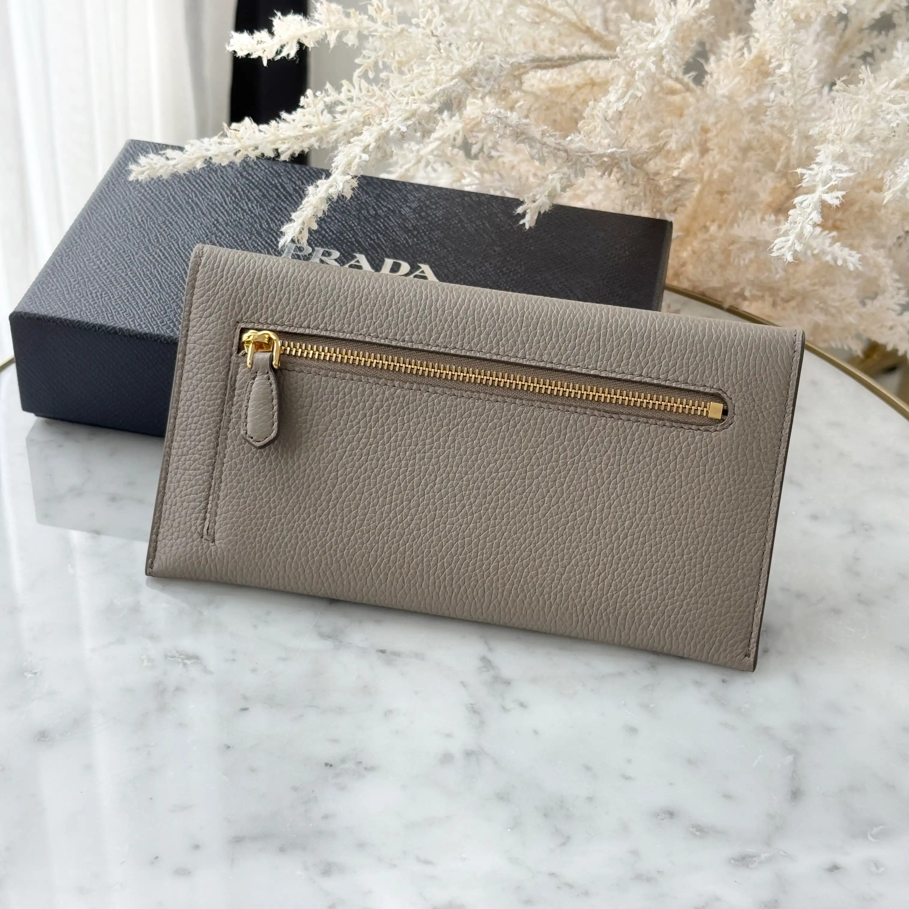 Prada Envelope Wallet Grained Leather - photo 2