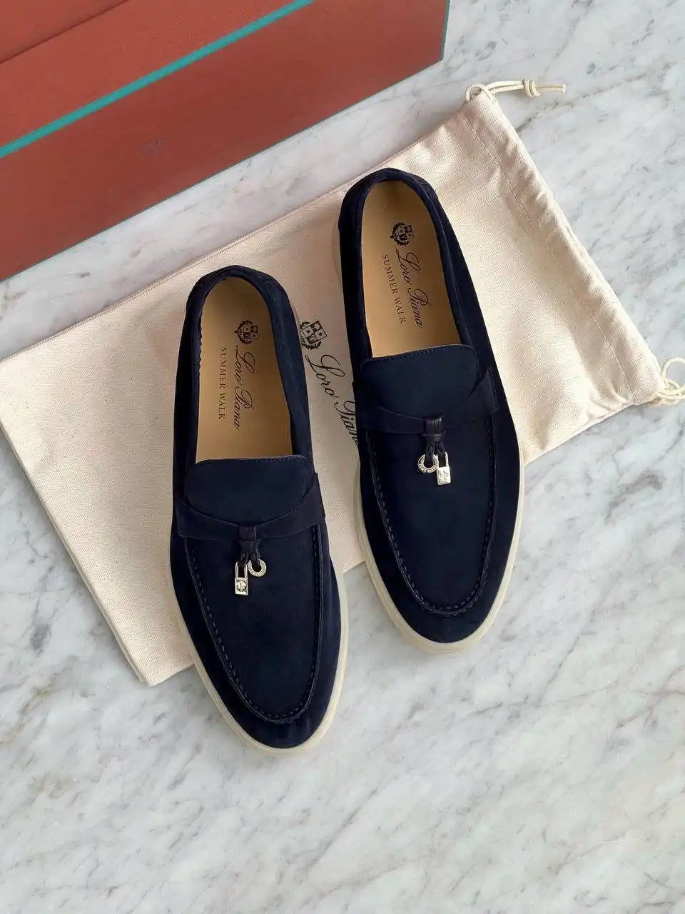 Loro Piana Summer Charm Walk Argo Blue Melange - photo 1