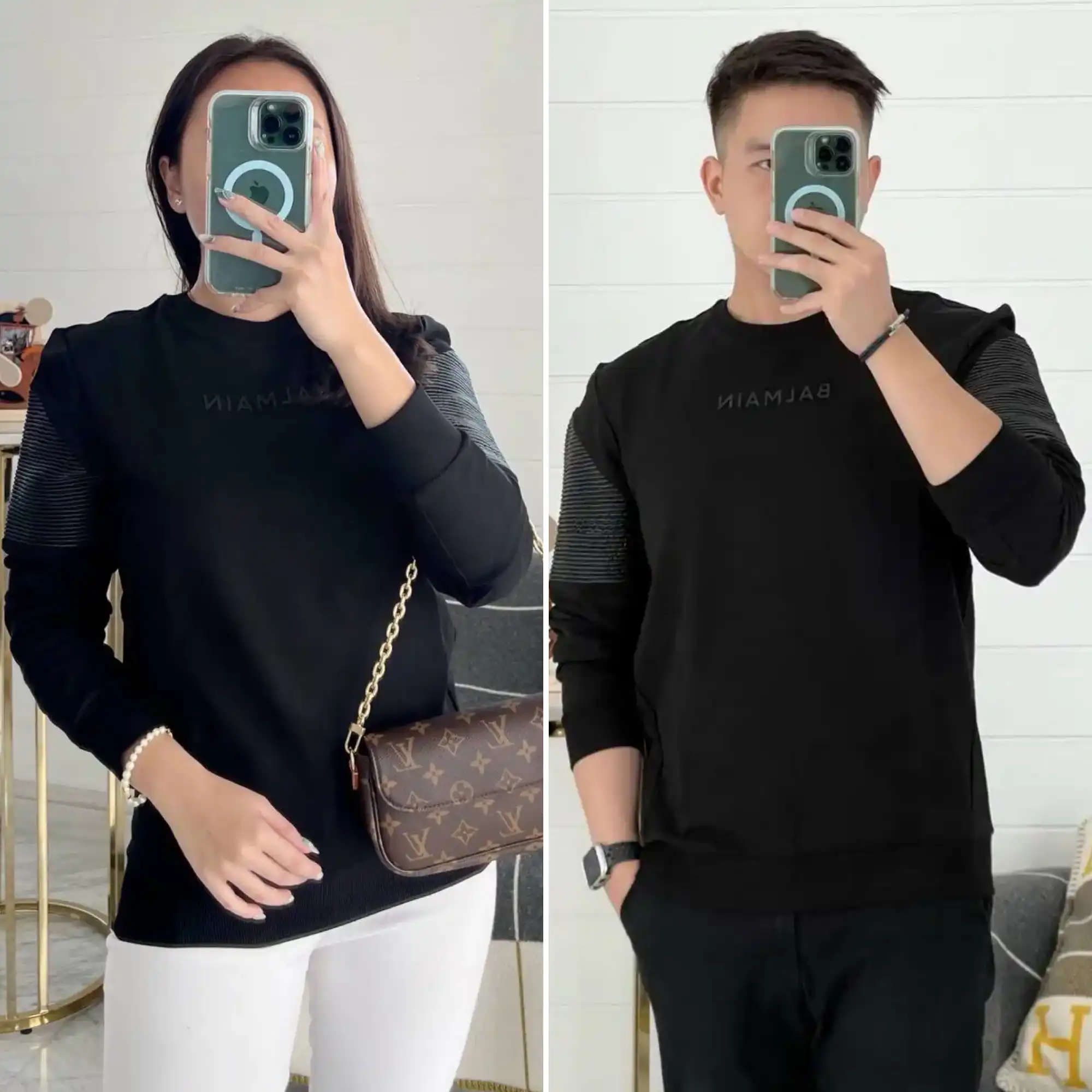 Balmain Balmain Sweatshirt Black Small Logo