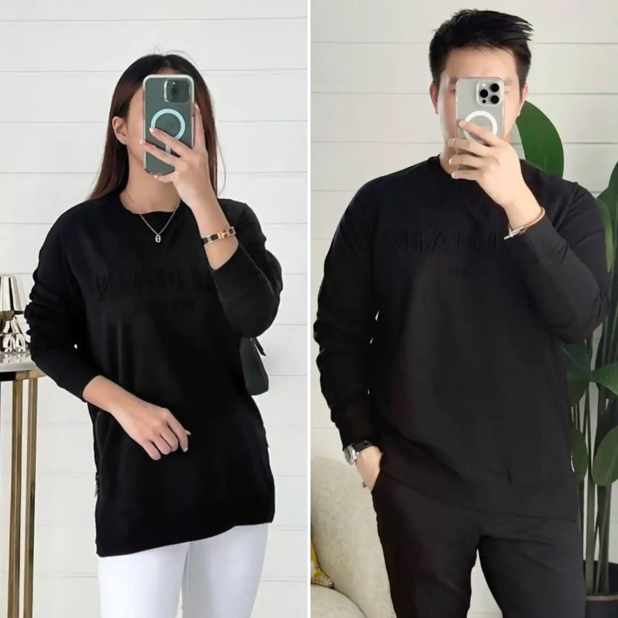 Balmain Balmain Sweatshirt Black Logo Embroidered Black