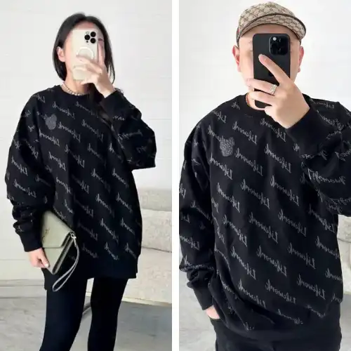 Lifework Lifework Sweatshirt Black Mono Logo Text White