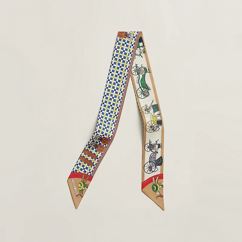 Hermes Twilly Les Voitures Nouvelles Twilly Bleu / Beige / Rouge - photo 3