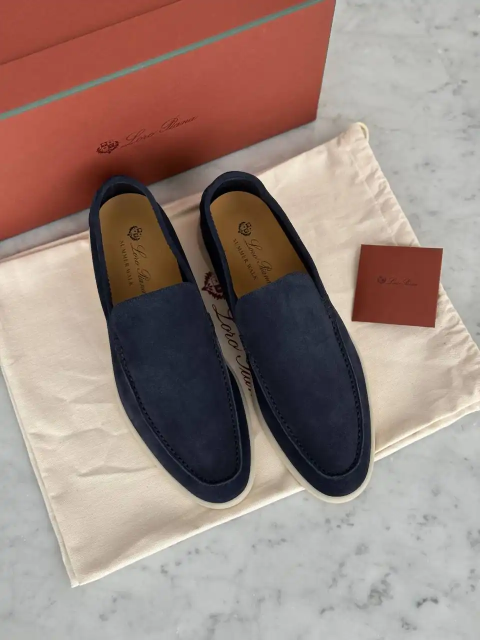 Loro Piana Summer Walk Loafer Dark Deep Sea - photo 1