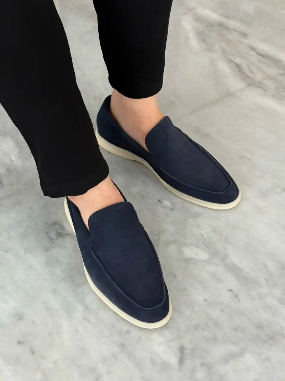 Loro Piana Summer Walk Loafer Dark Deep Sea - photo 3