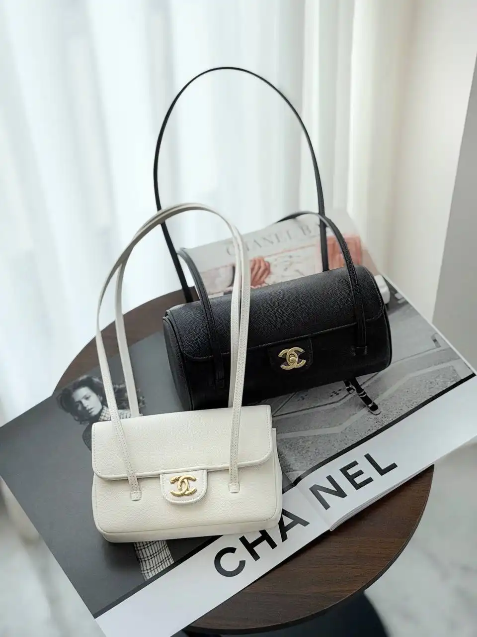 Chanel Perppy Bowling Grained Leather Black GHW - photo 8