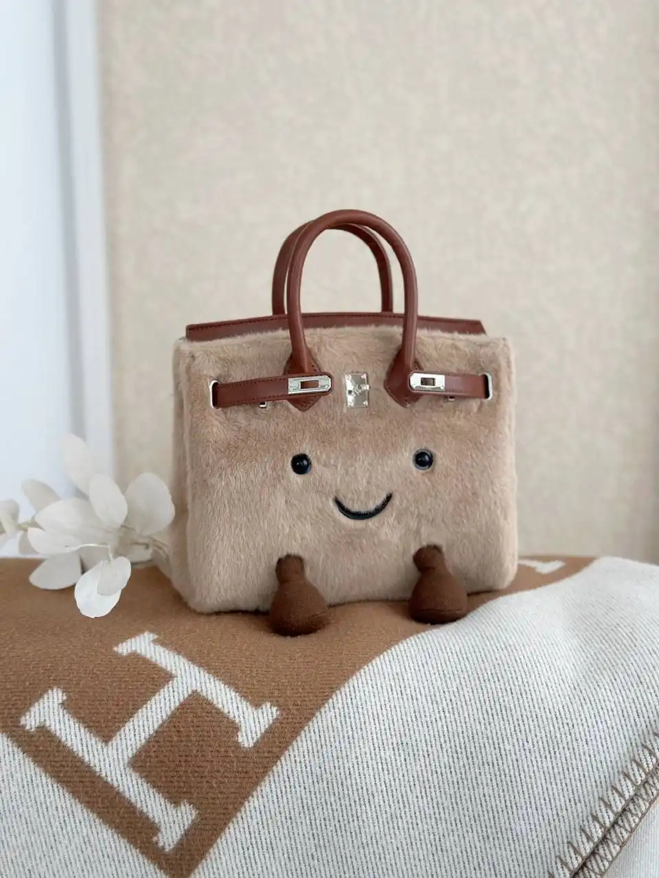 Jellycat Jellycat Birkin Medium Milk Tea Chestnut