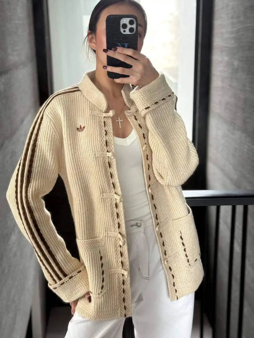 Adidas Adidas Chinese Tang Jacket Creme