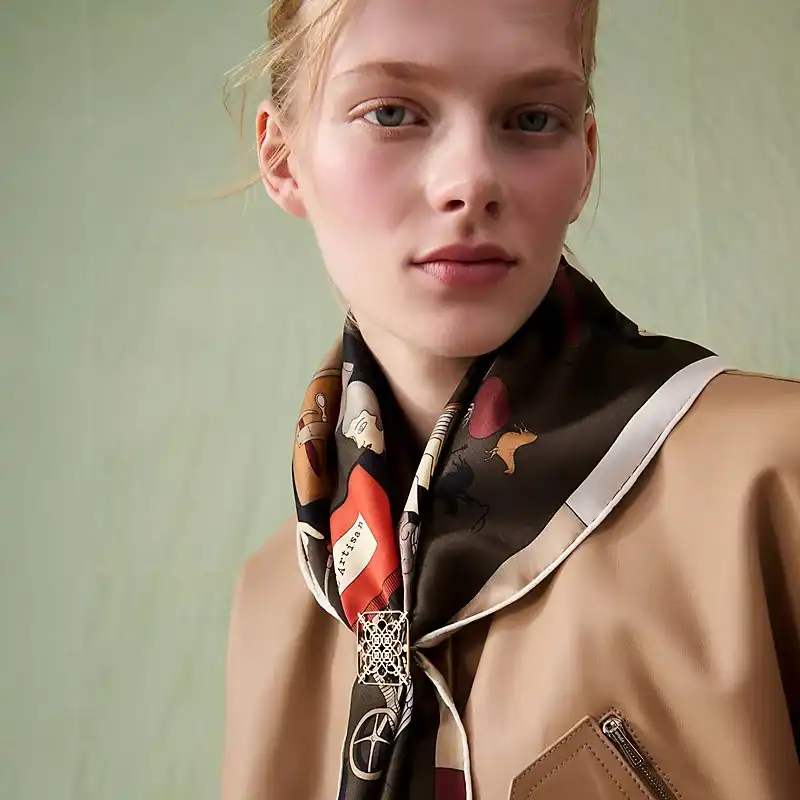 Hermes Scarf Ring Eperon dOr Cisele Scarf Ring GHW - photo 4