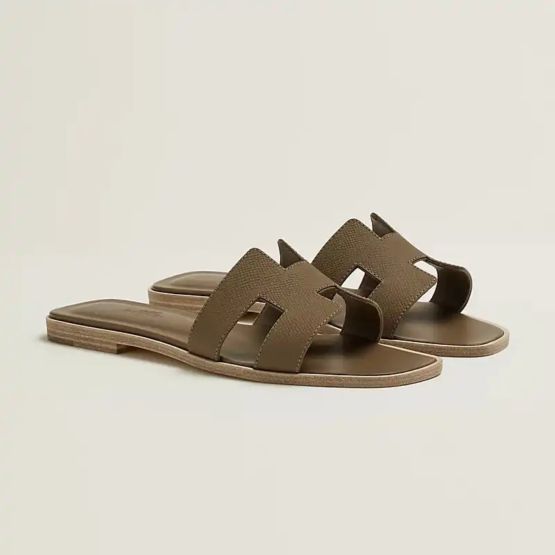 Hermes Oran Sandal Epsom Etoupe - photo 5