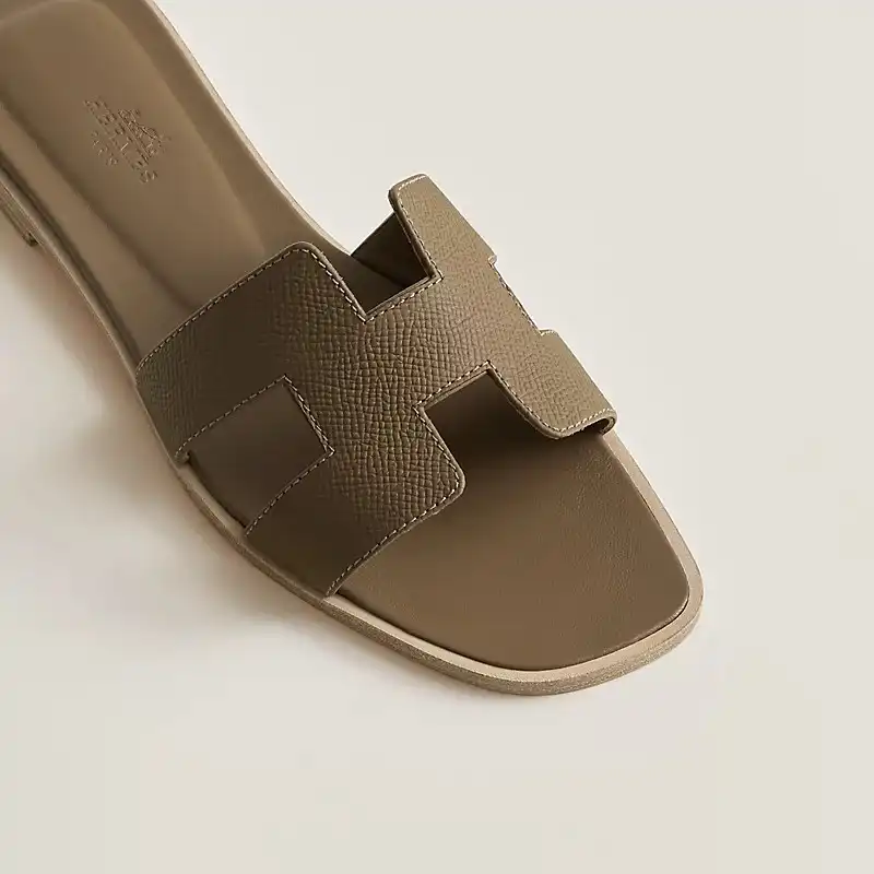 Hermes Oran Sandal Epsom Etoupe - photo 7