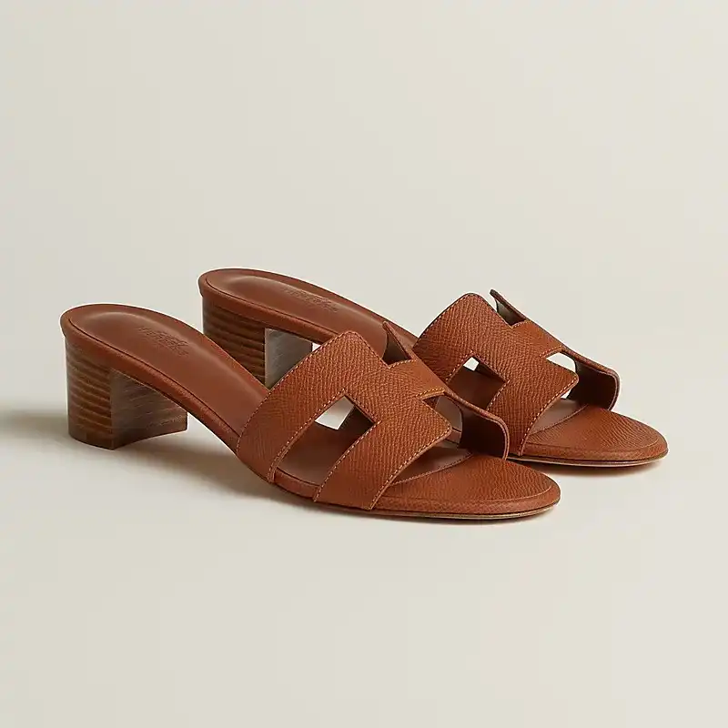Hermes Oasis Sandal Epsom Heritage Gold - photo 3