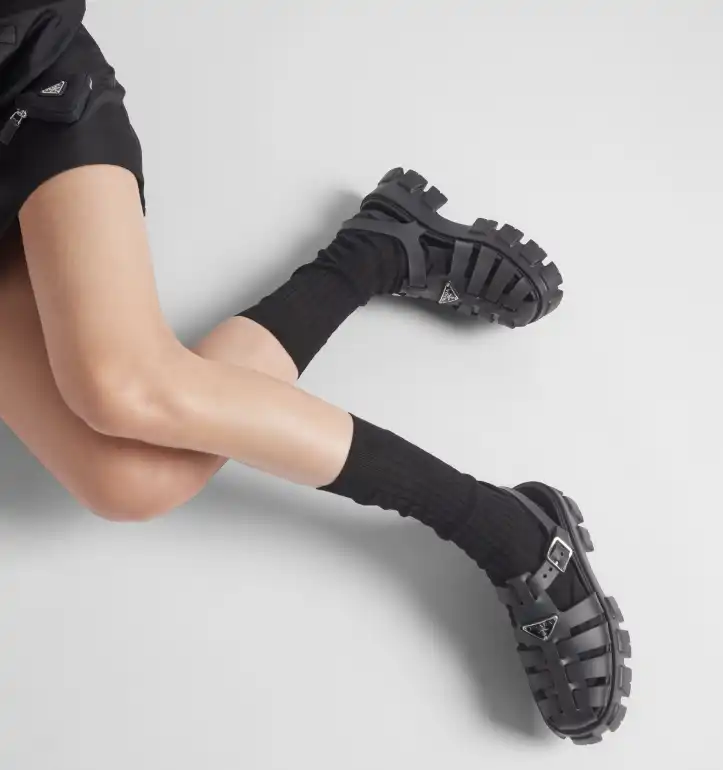 Prada Rubber Sandal Black - photo 4