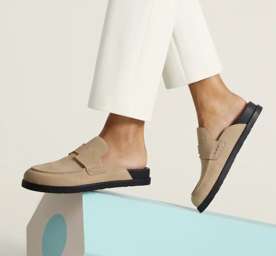 Hermes Go Mules Suede Beige Camel - photo 4