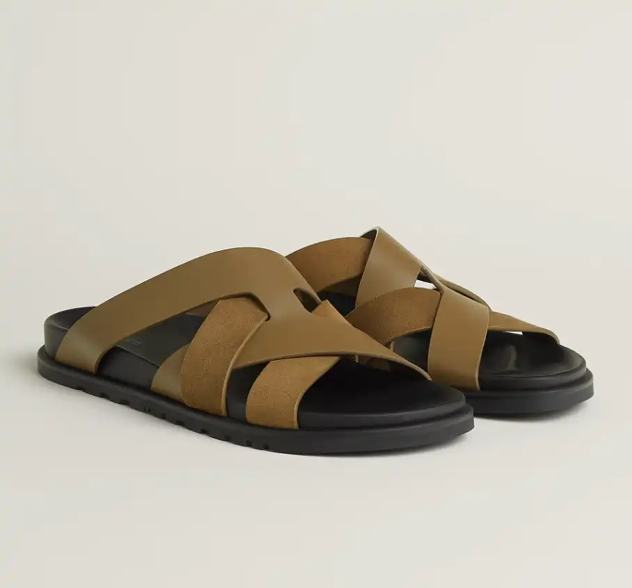 Hermes Kazimir Sandal Brun Fume - photo 3