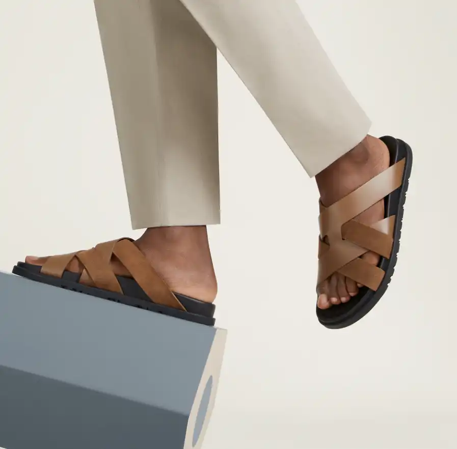 Hermes Kazimir Sandal Brun Fume - photo 4