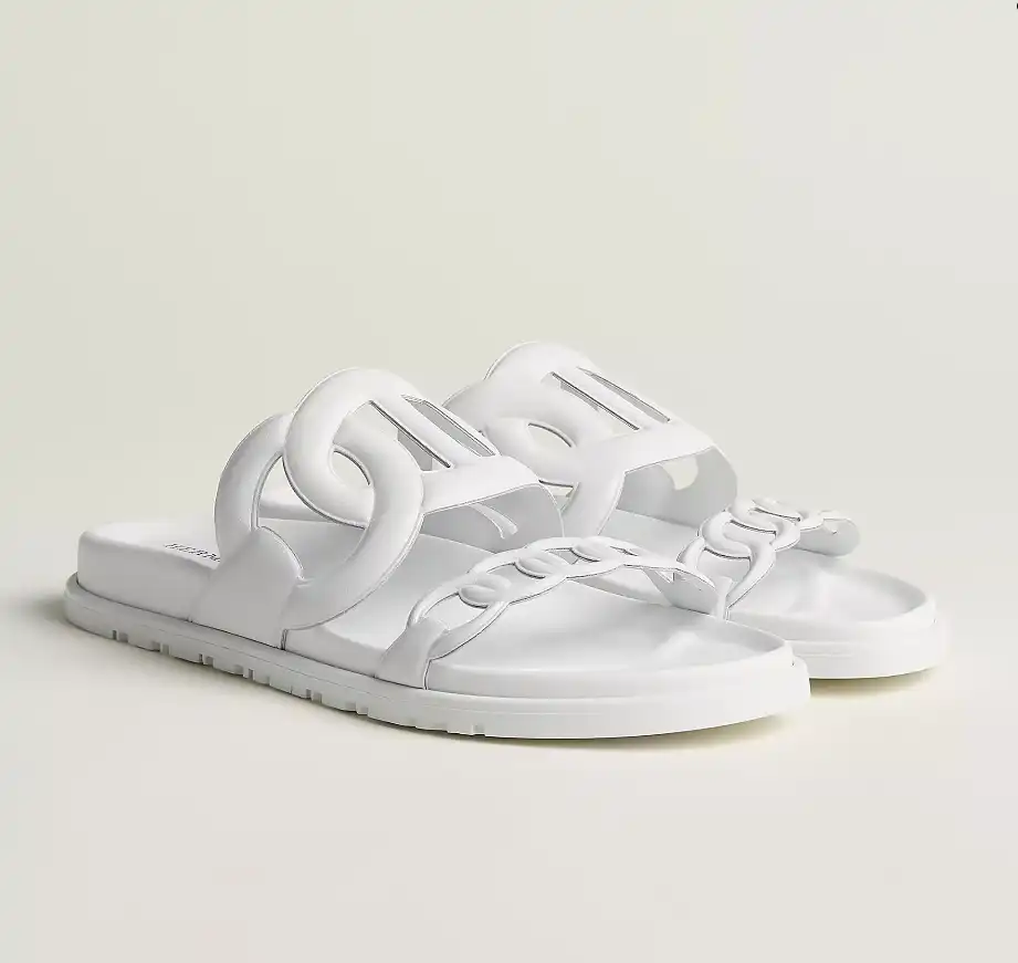 Hermes Extra Sandal Leather Blanc White / Blanc White - photo 3
