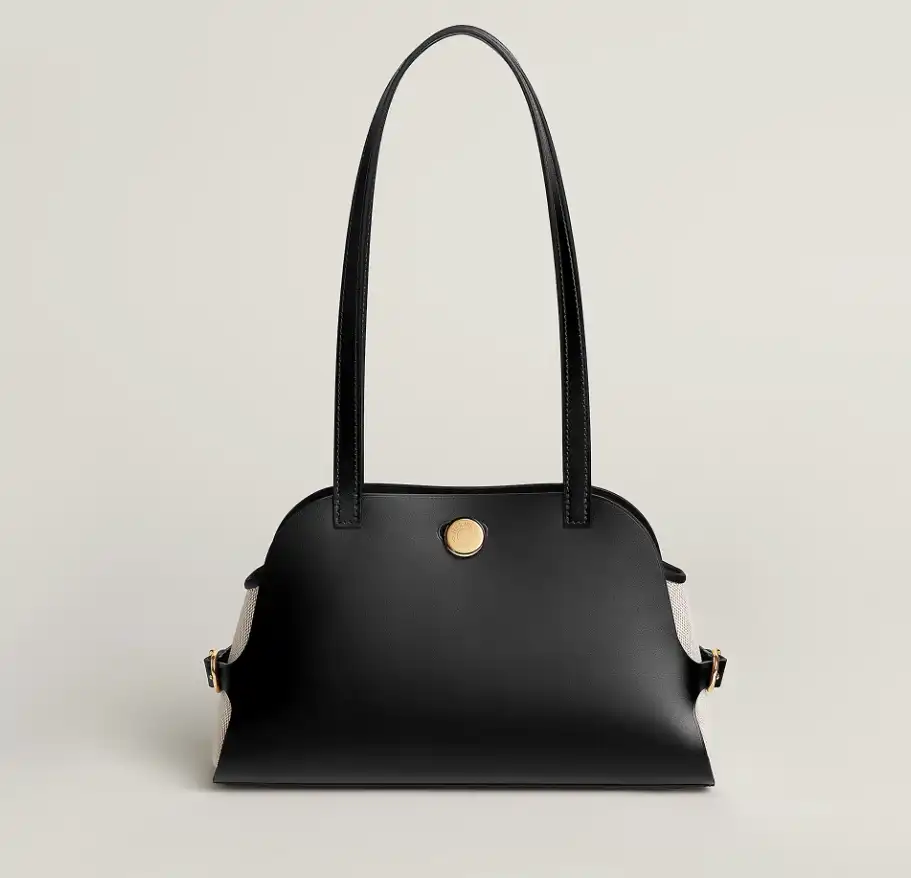 Hermes Tablier Sellier Bag Noir / Noir / Ecru - Noir GHW K - photo 5