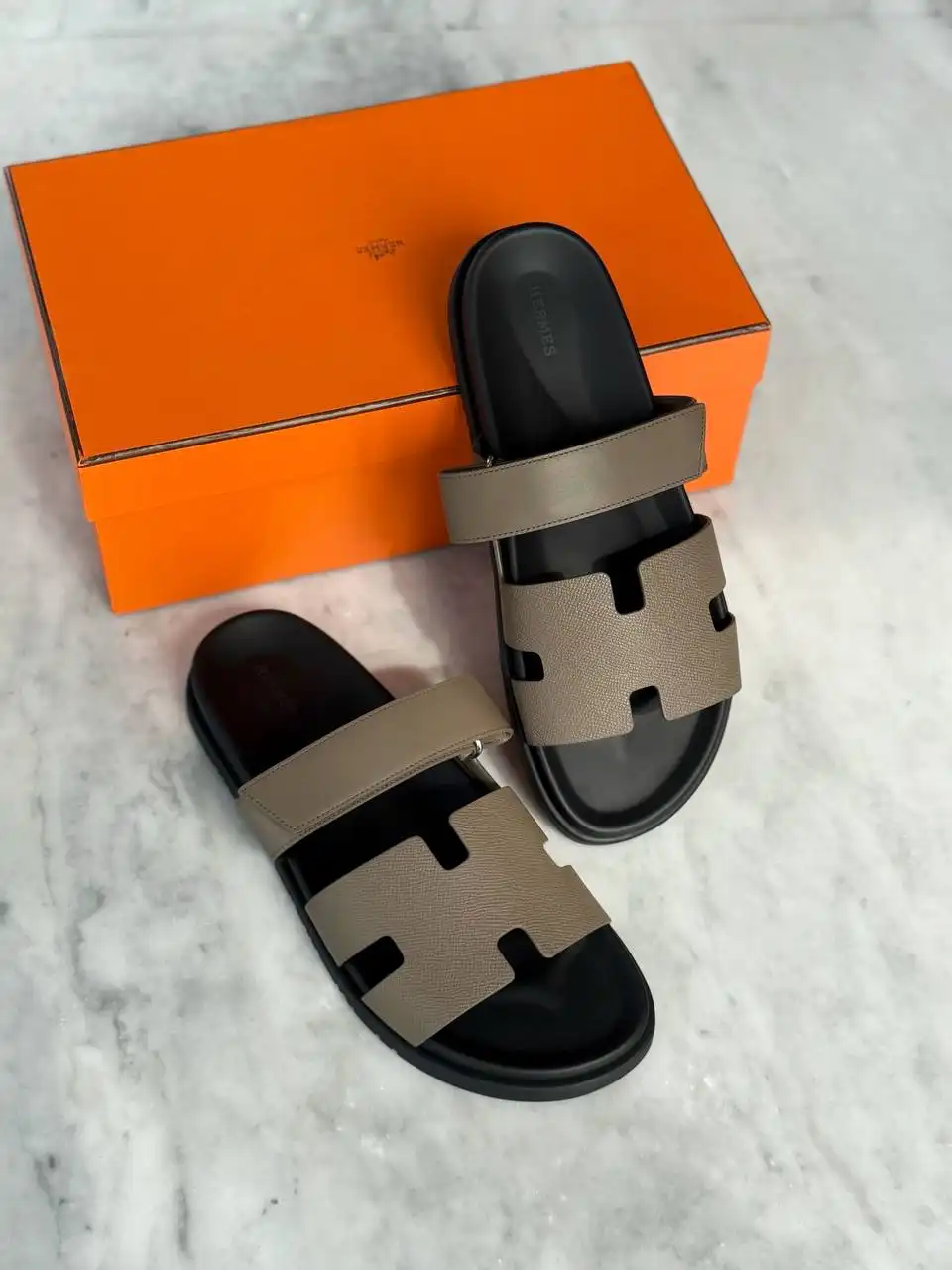 Hermes Chypre Sandal Etoupe Epsom / Calf - photo 1