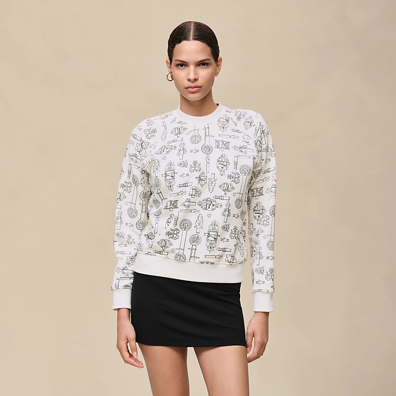 Hermes Hermes Ferronnerie Remix Sweatshirt Blanc Casse