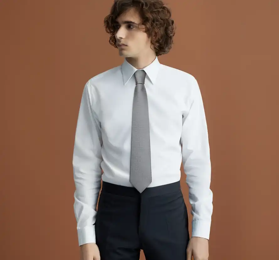 Hermes Faconnee H Tie Gris - photo 3