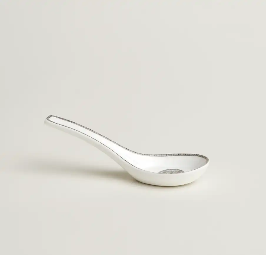 Hermes Mosaique au 24 Platinum Soup Spoon - photo 3