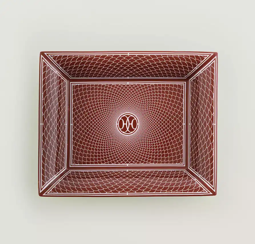 Hermes Hermes H Deco Rouge Change Tray