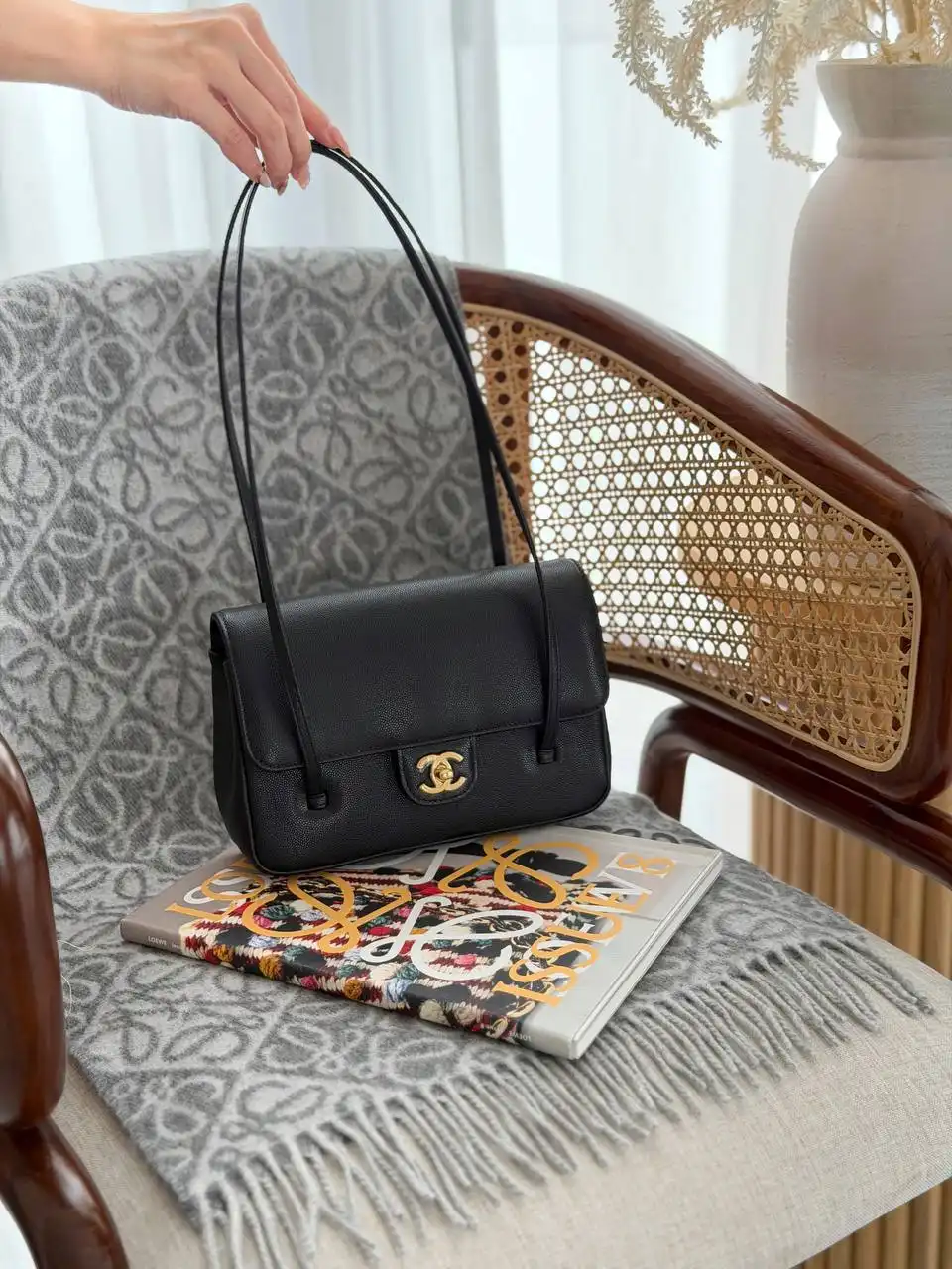Chanel C26 Preppy Coco Small Black GHW - photo 6