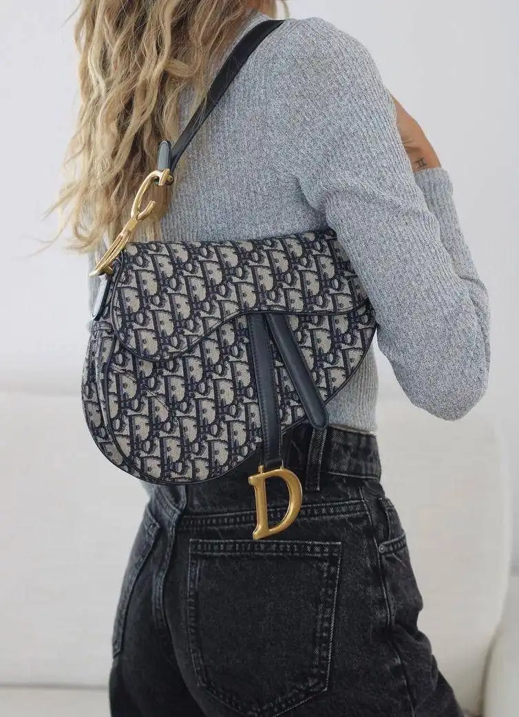 Dior Saddle Medium Oblique Navy - photo 6