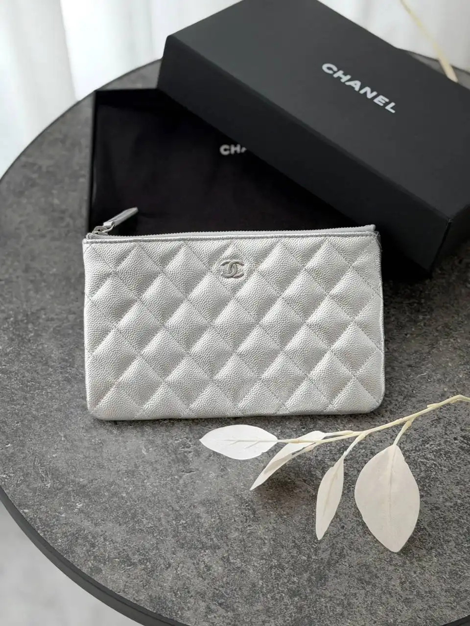 CHANEL Chanel Small Ocase Silver GHW