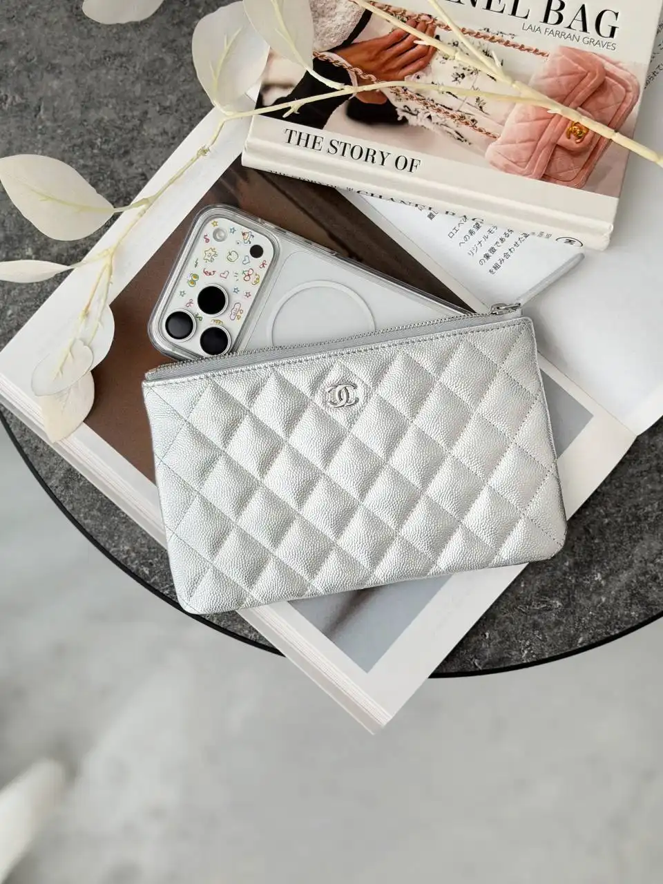 CHANEL Chanel Small Ocase Silver GHW