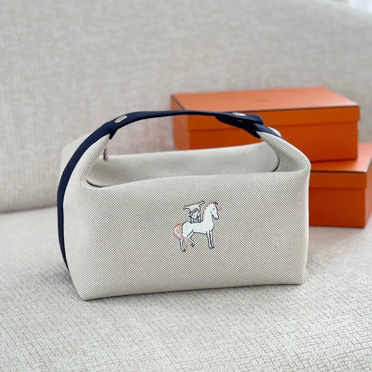Hermes Hermes Bride A Brac Cabriole GM Gris Perle