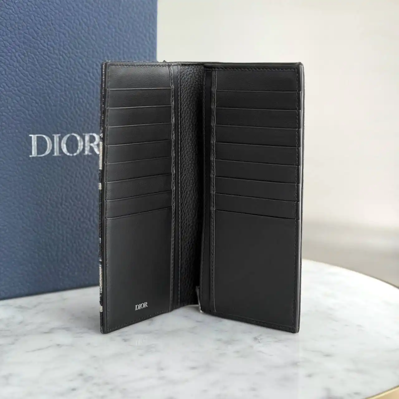 Dior Men Long Wallet Oblique Leather - photo 2