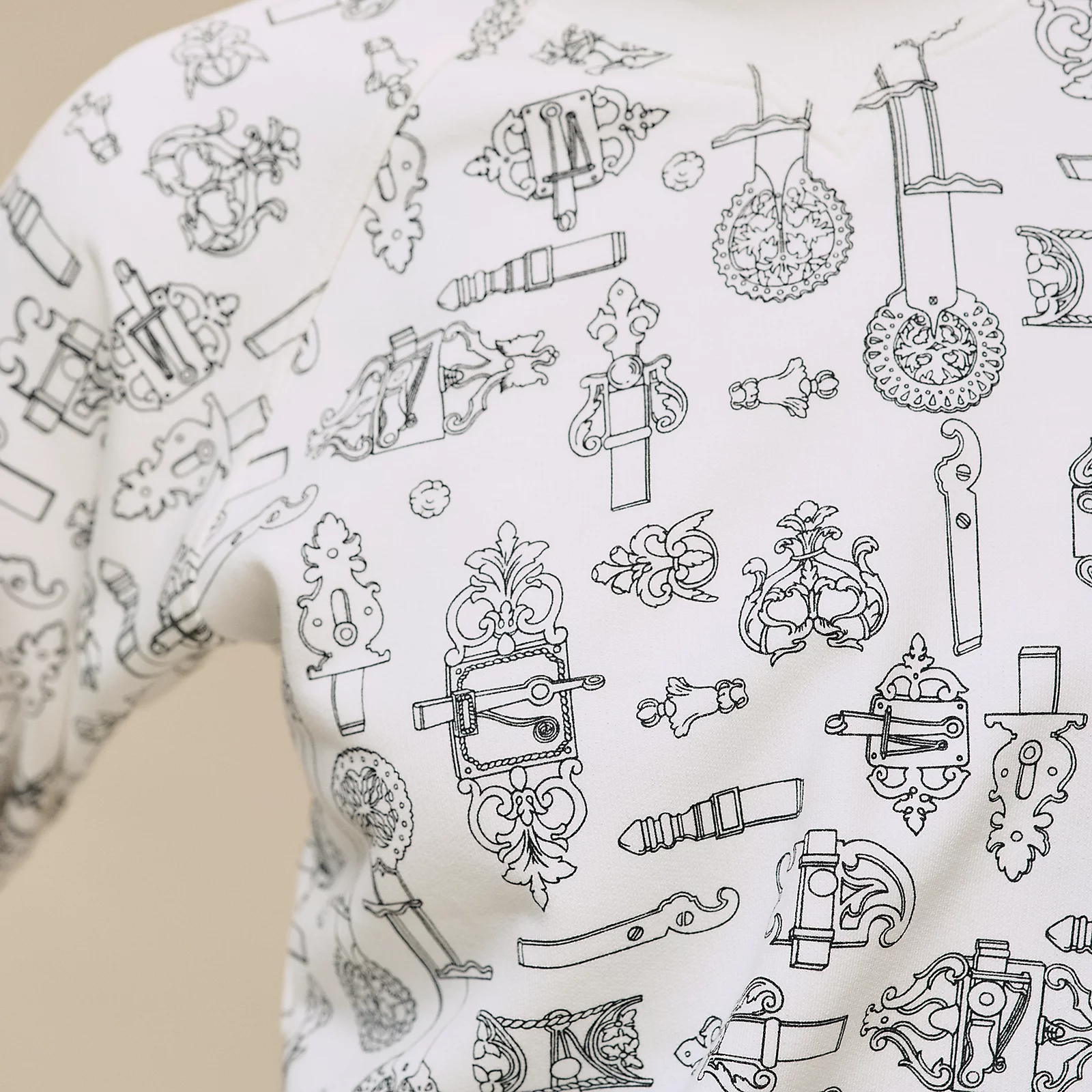 Hermes Ferronnerie Remix Sweatshirt Blanc Casse - photo 4