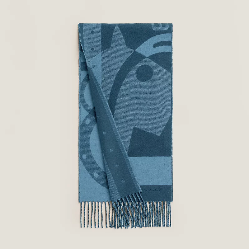 Hermes Hermes Ready Steady Go Scarf Indigo / Denim