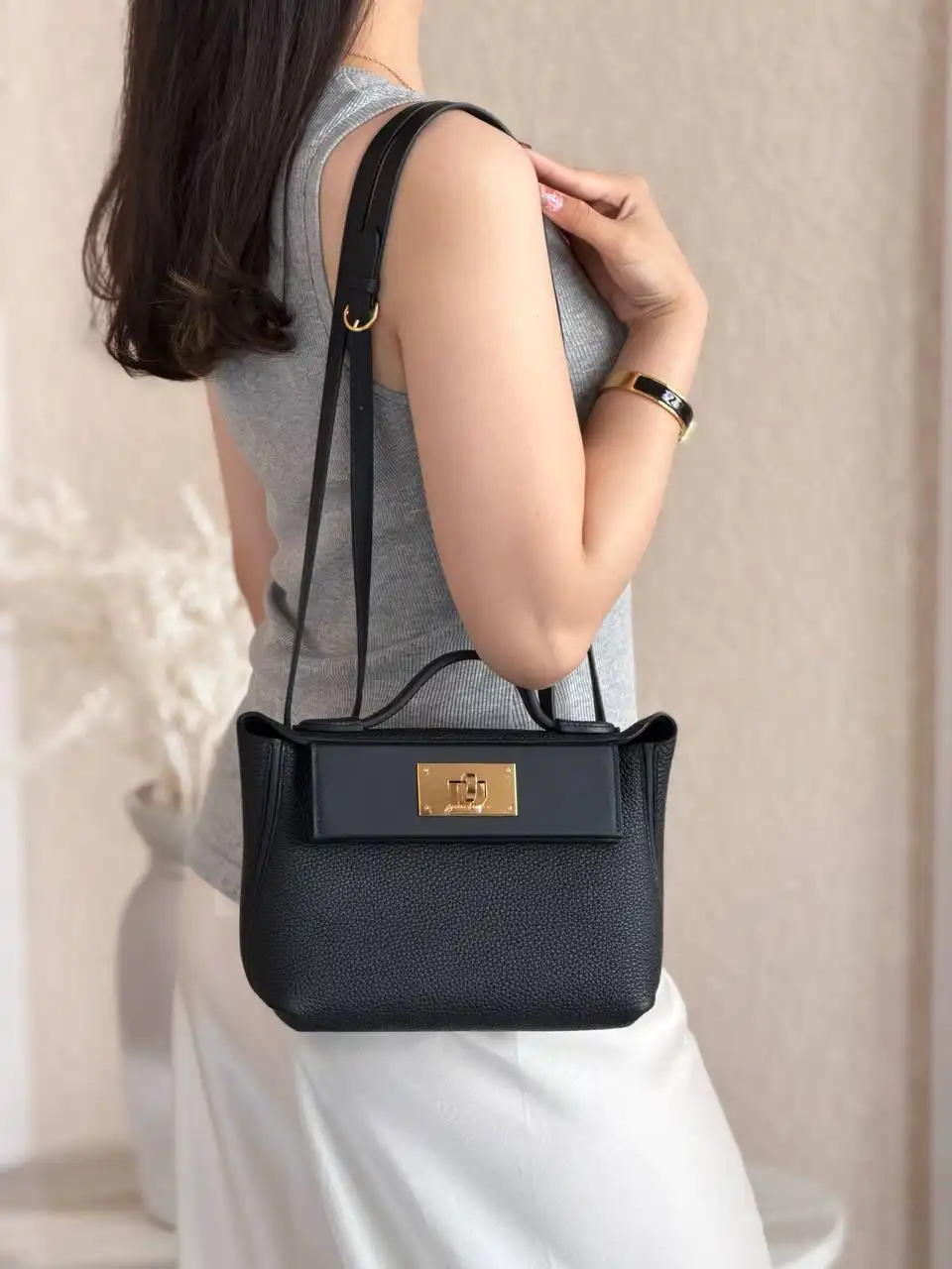 Hermes Mini 2424 Togo Black GHW - photo 6