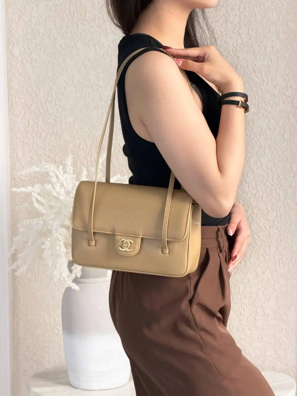 CHANEL Chanel C26 Preppy Coco Small Beige 2026 GHW