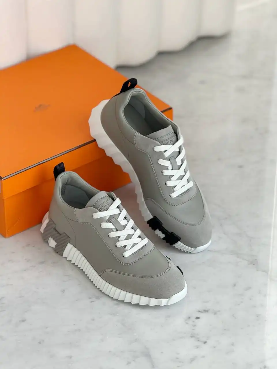Hermes Bouncing Sneaker Gris Arctique - photo 1