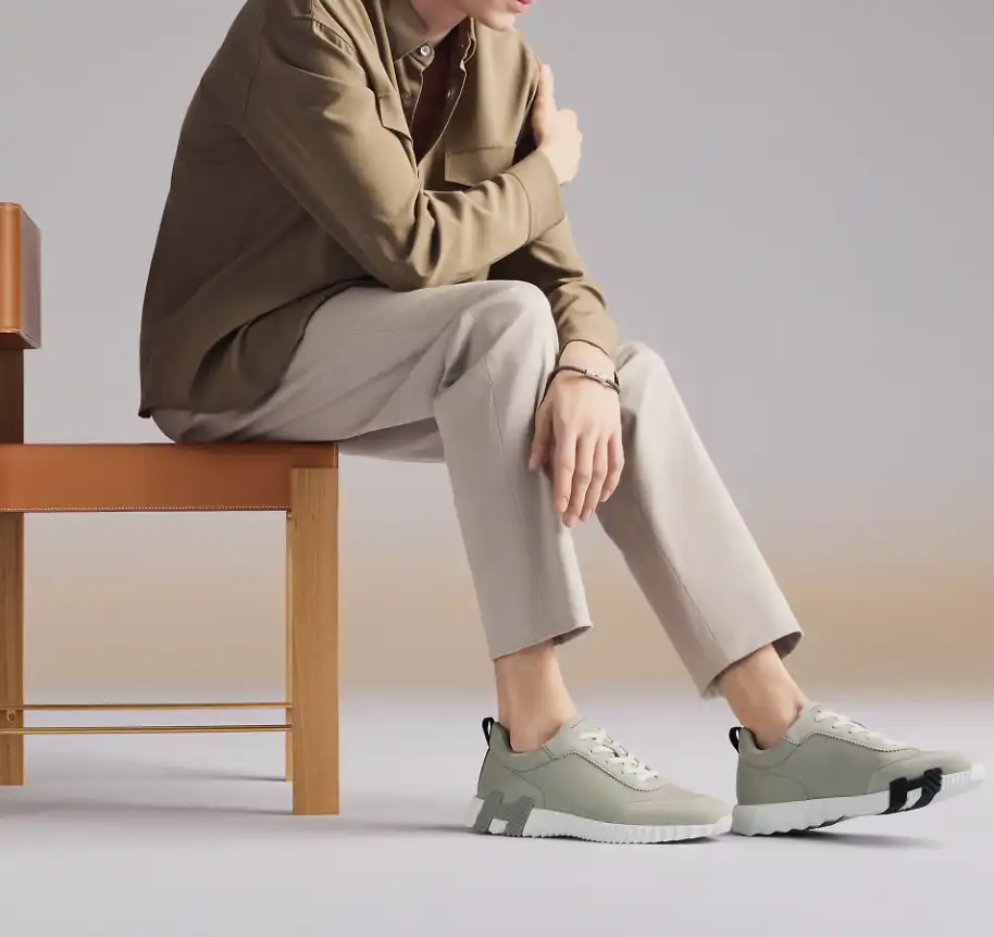 Hermes Bouncing Sneaker Gris Arctique - photo 4