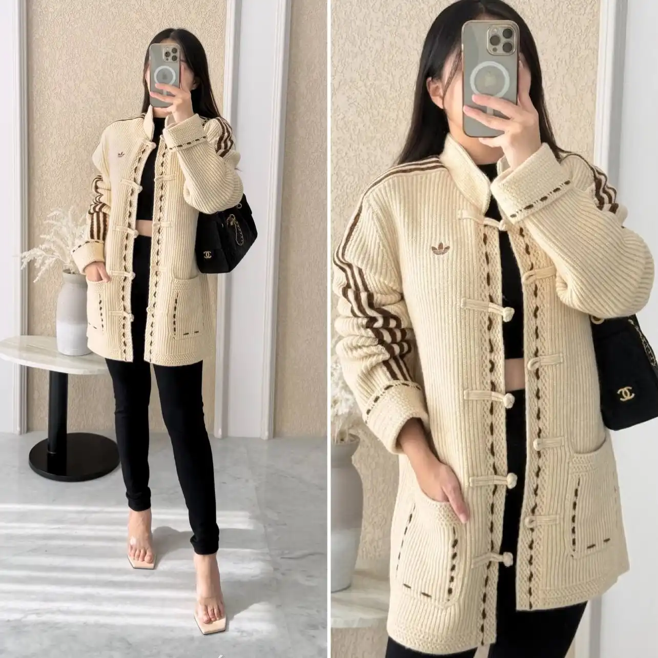 Adidas Adidas Chinese Tang Jacket Creme